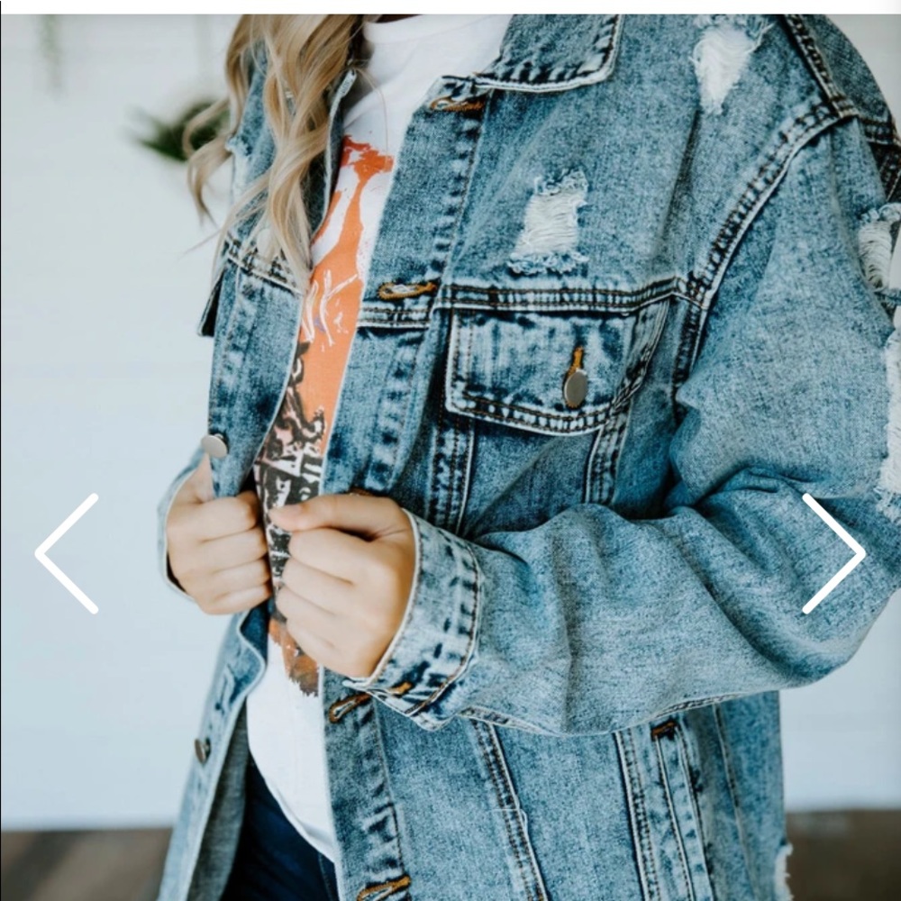 Denim jacket from boutique out of Sioux Falls SD